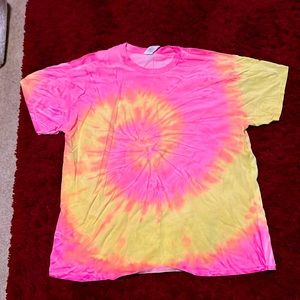 Cute used Tie Dyed Tee shirt very comfortable for sleep or lounging